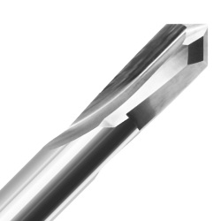 1/4" Diameter x 3/4" Long x 1-1/2" Overall Length x 1/4" Shank x 2 Flute Straight Flute V-Bottom Bit