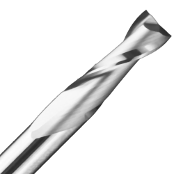 1/2" Diameter x 1" Long x 3" Overall Length x 1/2" Shank x 2 Flute Upcut Hard Plastic Aluminum Bit