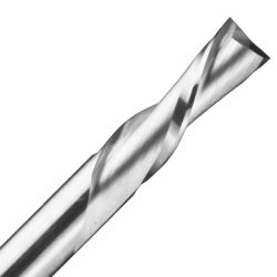 1/16" Diameter x 1/4" Long x 2" Overall Length x 1/8" Shank x 2 Flute Downcut Solid Carbide Router Bit