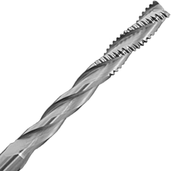 1/2" Diameter x 1.60" Long x 6" Overall Length x 1/2" Shank x 3 Flute Upcut Lock Mortise Tool Bit