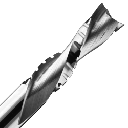 5/8" Diameter x 2-1/8" Long x 4" Overall Length x 5/8" Shank x 2 Flute Downcut Chipbreaker Finisher Bit
