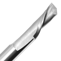 1/4" Diameter x 3/4" Long x 2-1/2" Overall Length x 1/4" Shank x 1 Flute Downcut Hard Plastic Aluminum Bit