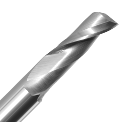 1/2" Diameter x 1" Long x 3" Overall Length x 1/2" Shank x 1 Flute Upcut Hard Plastic Aluminum Bit