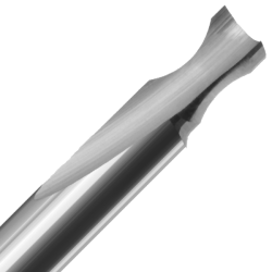 1/4" Diameter x 3/8" Long x 2-1/2" Overall Length x 1/4" Shank x 1 Flute 1/8" Rad O-Flute Edge Rounding Bit