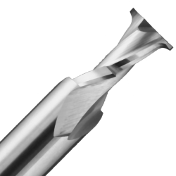 3/4" Diameter x 1" Long x 4" Overall Length x 3/4" Shank x 2 Flute Upcut Radius Edge Spiral Bit