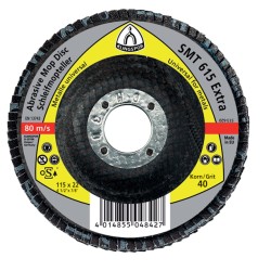 Flap Disc 5" Diameter 7/8" Arbour Hole SMT324 60 Grit Klingspor 321512