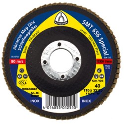 Flap Disc 5" Diameter 7/8" Arbour Hole SMT926 40 Grit Klingspor 321704