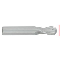 Carbide Ball Nose & Corner Radius End Mill - Up to 1/2" - End Grind Only