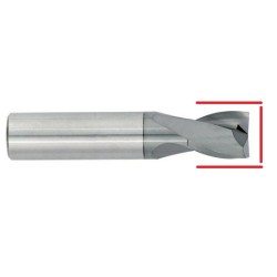 Carbide Square End Mill - Up to 1/2" - End & OD Grind With ALCrTiN Coating