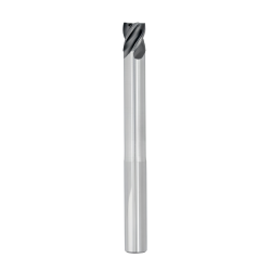 1/4" Diameter 4 Flute 3/8" Cut 4" Length 1/4" Round Shank Single End Square HP TiALN