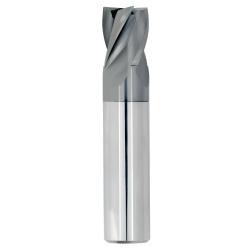 5/32" Diameter 4 Flute 5/16" Cut 2" Length 3/16" Round Shank Single End Square TiALN