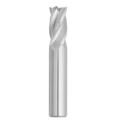 1/16" Diameter 4 Flute 3/16" Cut 1-1/2" Length 1/8" Round Shank Single End Square Uncoated