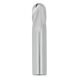 1/16" Diameter 2 Flute 1/8" Cut 1-1/2" Length 1/8" Round Shank Single End Ball Nose Uncoated