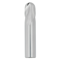 1/8" Diameter 2 Flute 1/4" Cut 1-1/2" Length 1/8" Round Shank Single End Ball Nose Uncoated