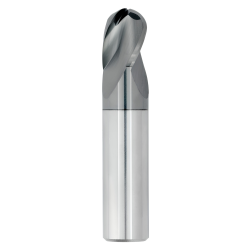 1/16" Diameter 3 Flute 1/8" Cut 1-1/2" Length 1/8" Round Shank Single End Ball Nose TiALN