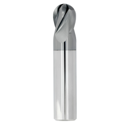 1/16" Diameter 4 Flute 1/8" Cut 1-1/2" Length 1/8" Round Shank Single End Ball Nose TiALN