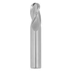1/16" Diameter 3 Flute 3/16" Cut 1-1/2" Length 1/8" Round Shank Single End Ball Nose Uncoated