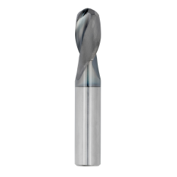 1/32" Diameter 2 Flute 3/32" Cut 1-1/2" Length 1/8" Round Shank Single End Ball Nose TiALN