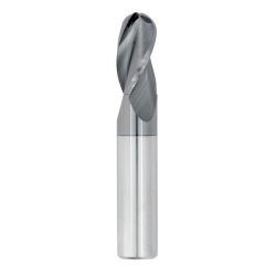 1/32" Diameter 3 Flute 3/32" Cut 1-1/2" Length 1/8" Round Shank Single End Ball Nose TiALN