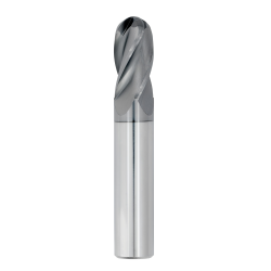 1/32" Diameter 4 Flute 3/32" Cut 1-1/2" Length 1/8" Round Shank Single End Ball Nose TiALN