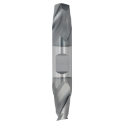 1/32" Diameter 2 Flute 1/16" Cut 1-1/2" Length 1/8" Round Shank Double End Square TiALN