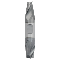 1/8" Diameter 2 Flute 1/4" Cut 1-1/2" Length 1/8" Round Shank Double End Square TiALN