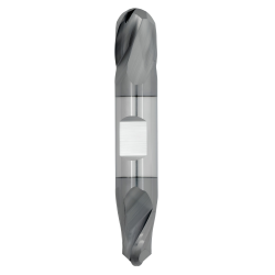 1/32" Diameter 2 Flute 1/16" Cut 1-1/2" Length 1/8" Round Shank Double End Ball Nose TiALN