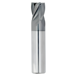 1/4" Diameter 5 Flute 3/8" Cut 2" Length 1/4" Round Shank Single End 0.030 Corner Radius HTAS ALL4