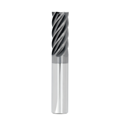 1/4" Diameter 6 Flute 3/8" Cut 2" Length 1/4" Round Shank Single End Square HTAS ALL4