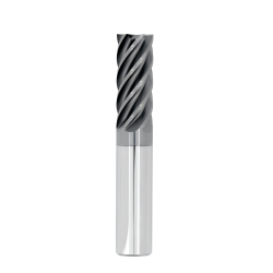 1/4" Diameter 6 Flute 3/8" Cut 2" Length 1/4" Round Shank Single End 0.015 Corner Radius HTAS ALL4