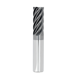 1/4" Diameter 7 Flute 3/8" Cut 2" Length 1/4" Round Shank Single End 0.015 Corner Radius Chipbreaker HTAS ALL4