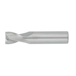 1" Diameter 2 Flute 1" Cut 3" Length 1" Round Shank Single End Square Uncoated