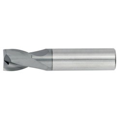 1" Diameter 2 Flute 1" Cut 3" Length 1" Round Shank Single End Square TiALN