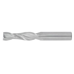 1" Diameter 2 Flute 2-1/4" Cut 5" Length 1" Round Shank Single End Square Uncoated
