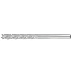 1" Diameter 4 Flute 3" Cut 6" Length 1" Round Shank Single End Square Uncoated