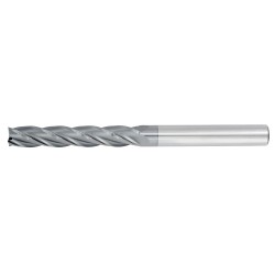 1" Diameter 4 Flute 3" Cut 6" Length 1" Round Shank Single End Square TiALN