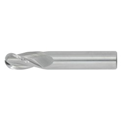 1" Diameter 3 Flute 1-1/2" Cut 4" Length 1" Round Shank Single End Ball Nose Uncoated