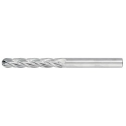 1" Diameter 4 Flute 3" Cut 6" Length 1" Round Shank Single End Ball Nose Uncoated