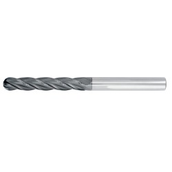 1" Diameter 4 Flute 3" Cut 6" Length 1" Round Shank Single End Ball Nose TiALN