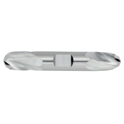 1/16" Diameter 2 Flute 1/8" Cut 1-1/2" Length 1/8" Round Shank Double End Ball Nose Uncoated