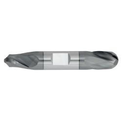 1/16" Diameter 2 Flute 1/8" Cut 1-1/2" Length 1/8" Round Shank Double End Ball Nose TiALN