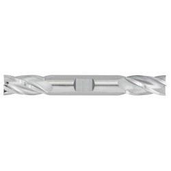 1/2" Diameter 4 Flute 1" Cut 4" Length 1/2" Weldon Shank Double End Square Uncoated