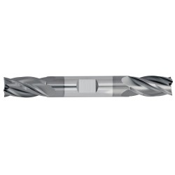 1/2" Diameter 4 Flute 1" Cut 4" Length 1/2" Weldon Shank Double End Square TiALN