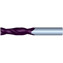 10mm Diameter 2 Flute 38mm Cut 100mm Length 10mm Round Shank Single End Square TiALN