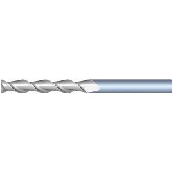 10mm Diameter 2 Flute 75mm Cut 150mm Length 10mm Round Shank Single End Square Uncoated