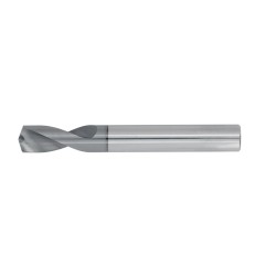 1/2" Diameter 2 Flute 1" Cut 4" Length 1/2" Shank 145DEG TiALN Carbide Spot Drill