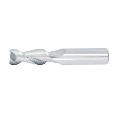 1" Diameter 2 Flute 1-1/2" Cut 4" Length 1" Round Shank 45DEG Helix Single End .030 Corner Radius Uncoated
