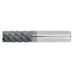 1" Diameter 7 Flute 1-1/2" Cut 4" Length 1" Round Shank .030 Corner Radius HEM Chip Breaker