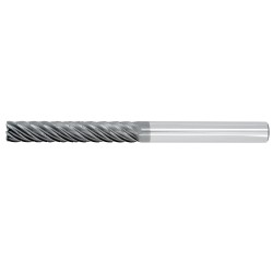 1/2" Diameter 7 Flute 3-1/4" Cut 6" Length 1/2" Round Shank .015 Corner Radius HEM Chip Breaker