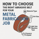 How to Choose the Right Abrasive Belt for Your Metal Fabrication Job